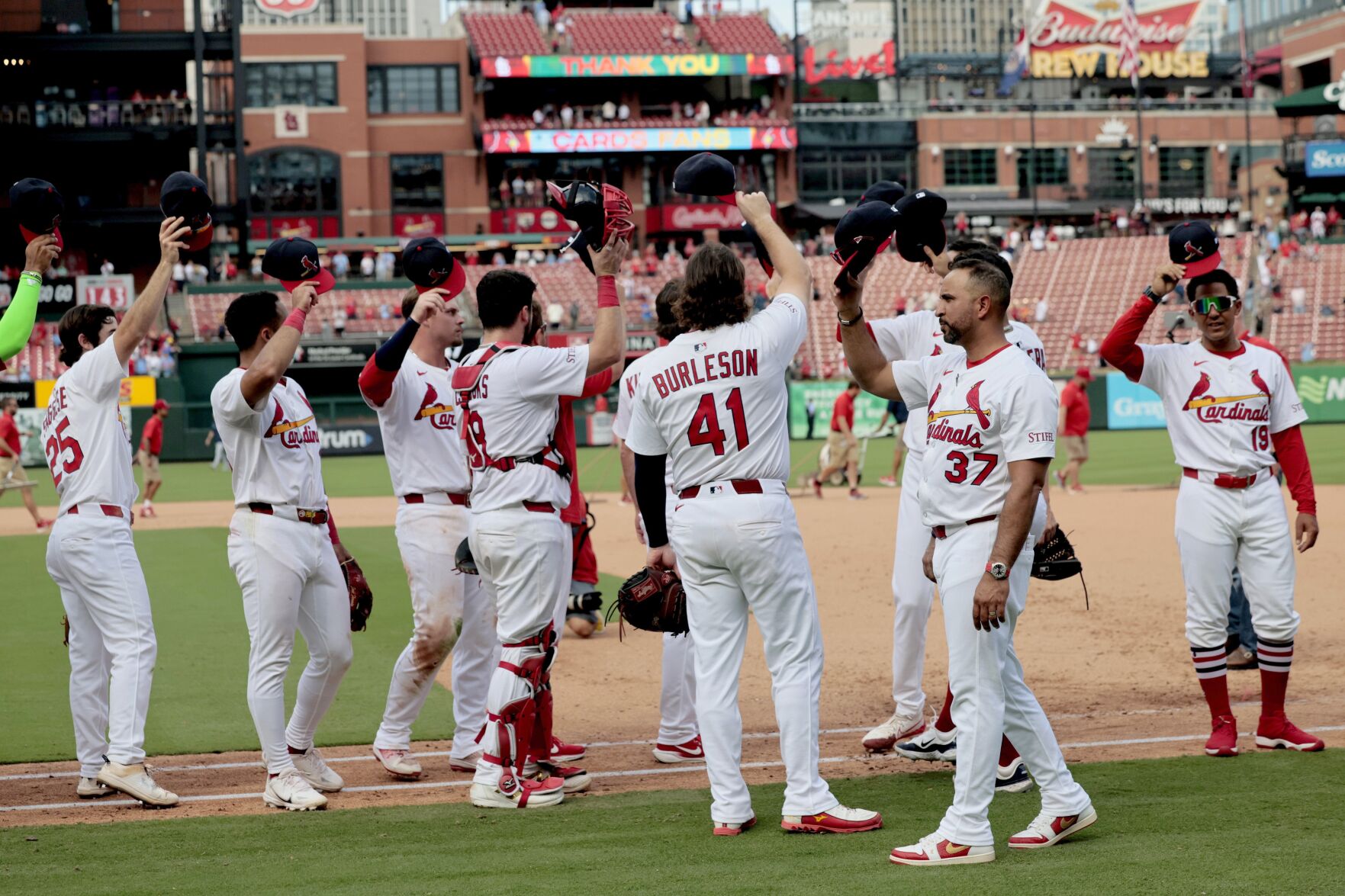 Cardinals host Brewers Sunday
